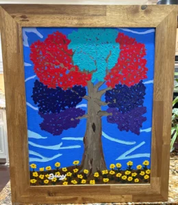 Tree (painting 16” x 20” frame 20.5” x 24.5”)