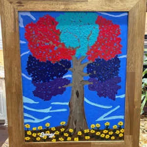 Tree (painting 16” x 20” frame 20.5” x 24.5”)