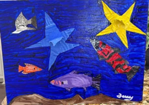 Fish and Stars (24” x 18”) (not available for reprint or merchandise)