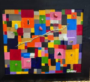 Many Things (painting 24” x 20,” frame 28.75” x 25”)