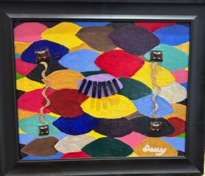 Wimsical (painting 20” x 16,” frame 24.5” x 20.5”)