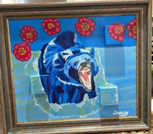 Blue Bear Furious But Beautiful
